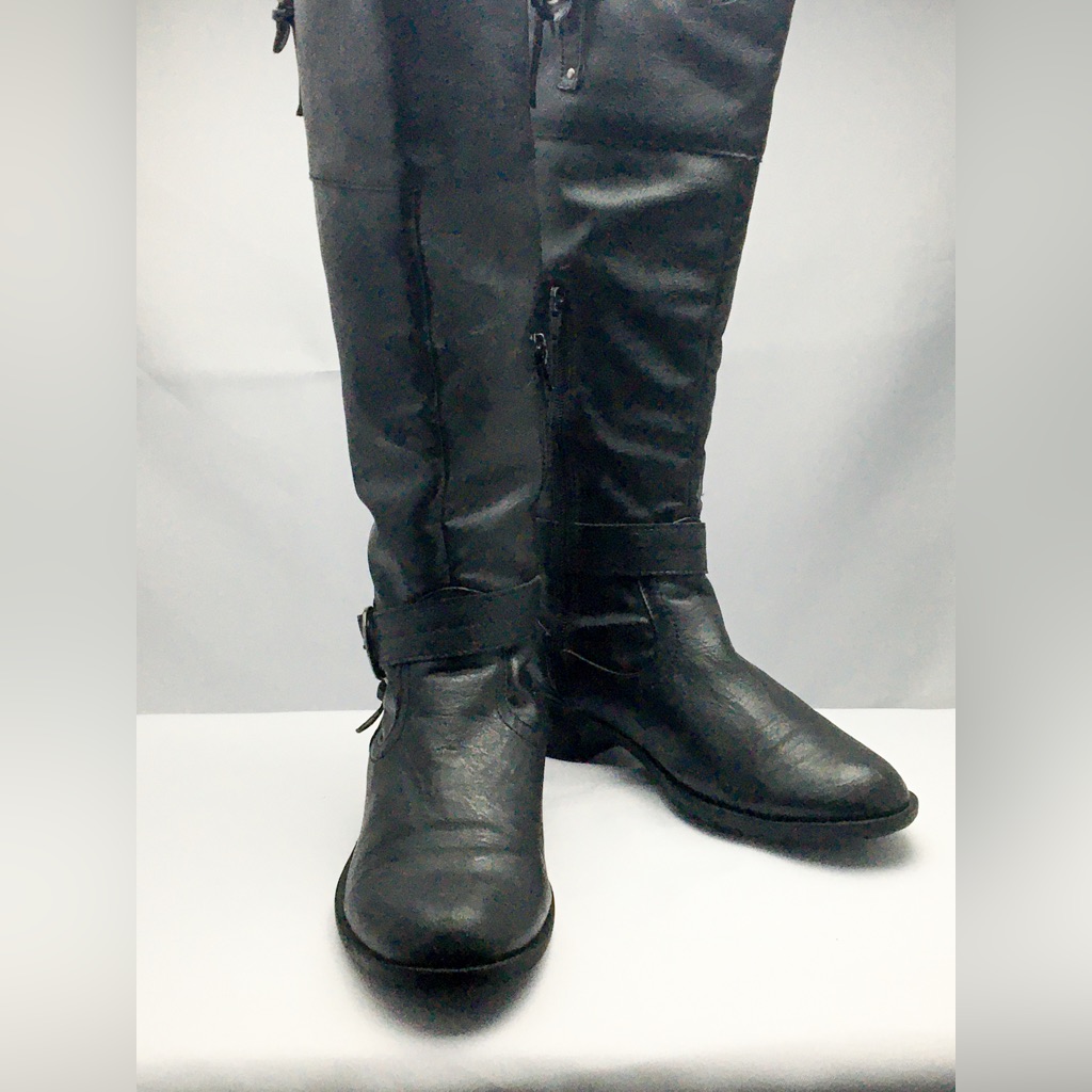 Womens Black Womens Boots Size 75